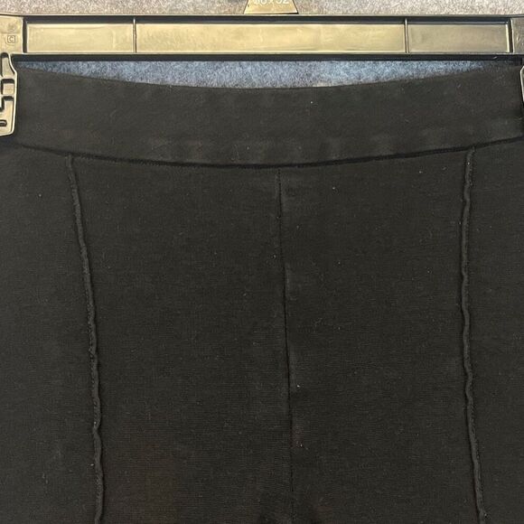 ROSETTA GETTY Bike Shorts Women's Small Black Pull On Stretch Mid-Rise Slim Fit - Picture 4 of 11